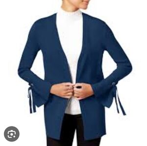 INC International Concepts Women's GREEN Tie-Cuff Cardigan‎